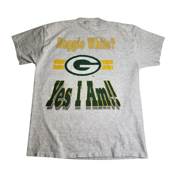 Vintage Reggie White Green Bay Packers Shirt Xplosion Caricature 1994 Size Large - Picture 2 of 14